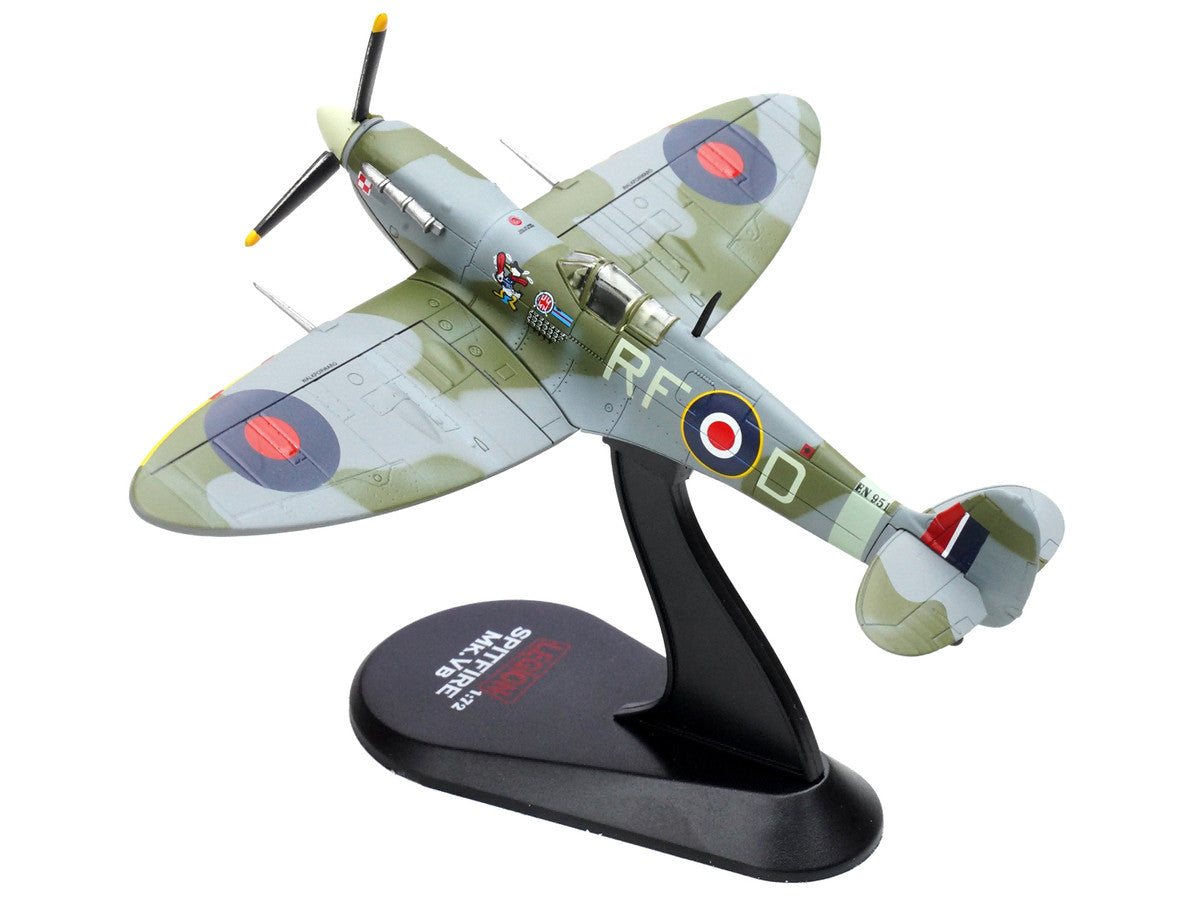 Supermarine Spitfire Mk Vb Fighter Aircraft "EN951 Ace Jan Zumbach No. 303 Polish Kosciuszko Squadron" (1943) Royal Air Force 1/72 Diecast Model by Legion-2