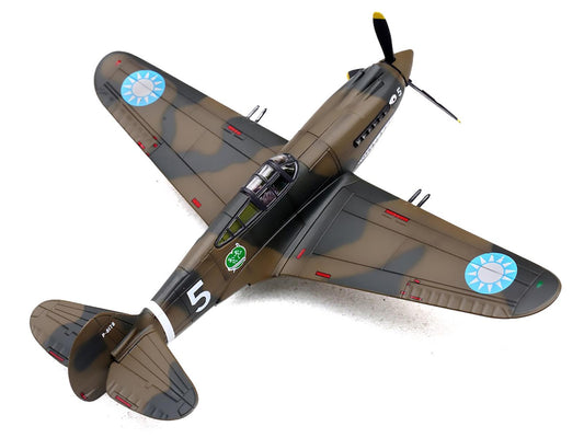 Curtiss P-40B/C Warhawk Fighter Aircraft "White 5 Charles Bond 1st Squadron Flying Tigers Chinese Air Force" (1942) 1st American Volunteer Group 1/72 Diecast Model Airplane by Legion-0