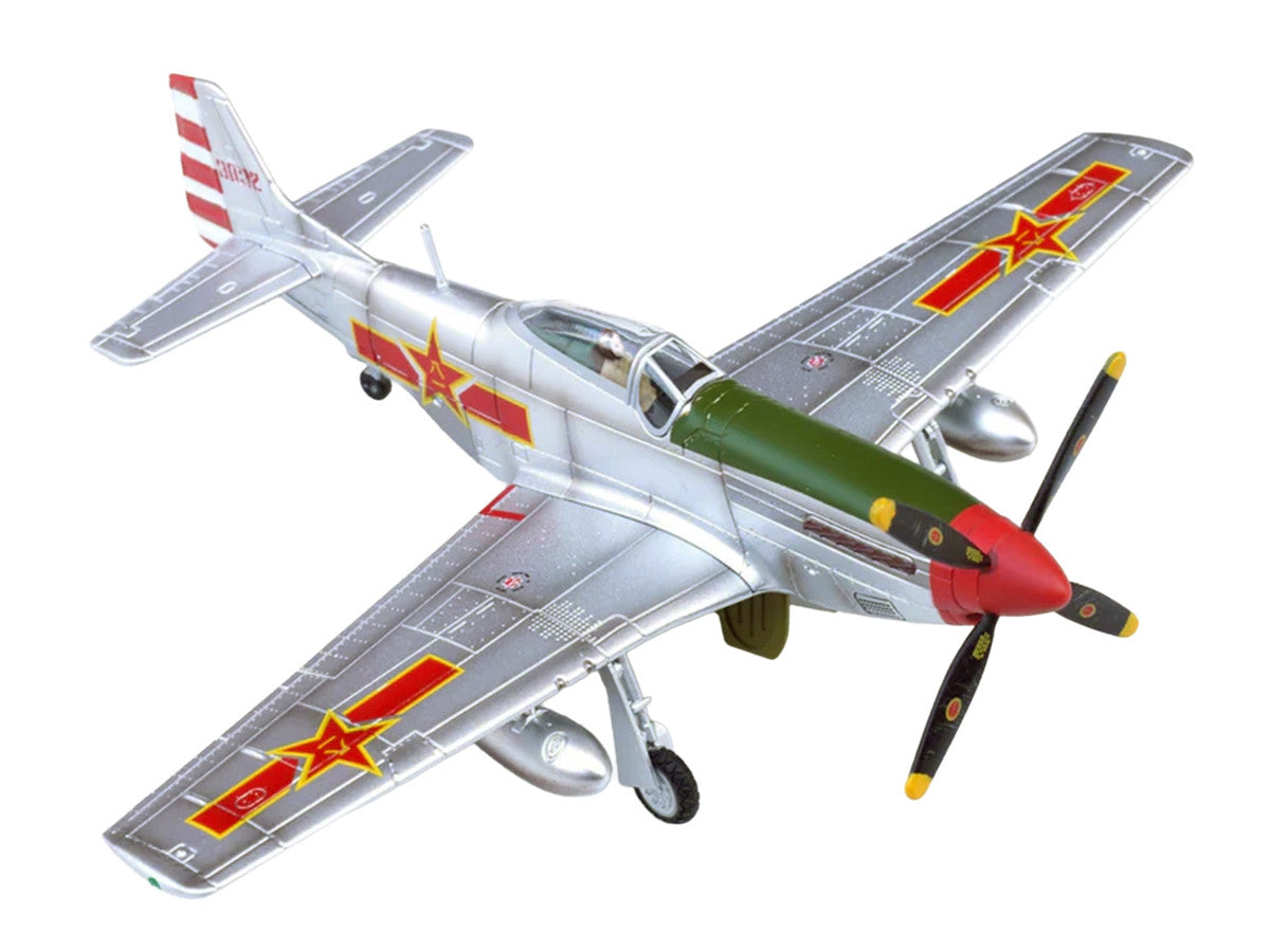 North American P-51K Mustang Aircraft "Captured from Chinese Nationalist Forces Chinese People's Revolution Military Museum" (1949) People's Liberation Army Air Force 1/72 Diecast Model Airplane by Legion-1