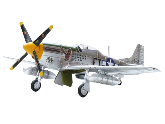 North American P-51D Mustang Aircraft "Feeble Eagle 18.5-victory Ace Glenn Eagleston 353rd Fighter Squadron 354th Fighter Group Ninth Air Force" (1945) United States Army Air Forces 1/72 Diecast Model Airplane by Legion-0