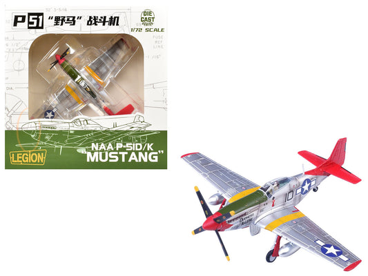 North American P-51D Mustang Aircraft "Duchess Arlene Robert Williams 100th Fighter Squadron 332nd Fighter Group Tuskegee Airmen Fifteenth Air Force Italy" (1944) United States Army Air Forces 1/72 Diecast Model Airplane by Legion-0
