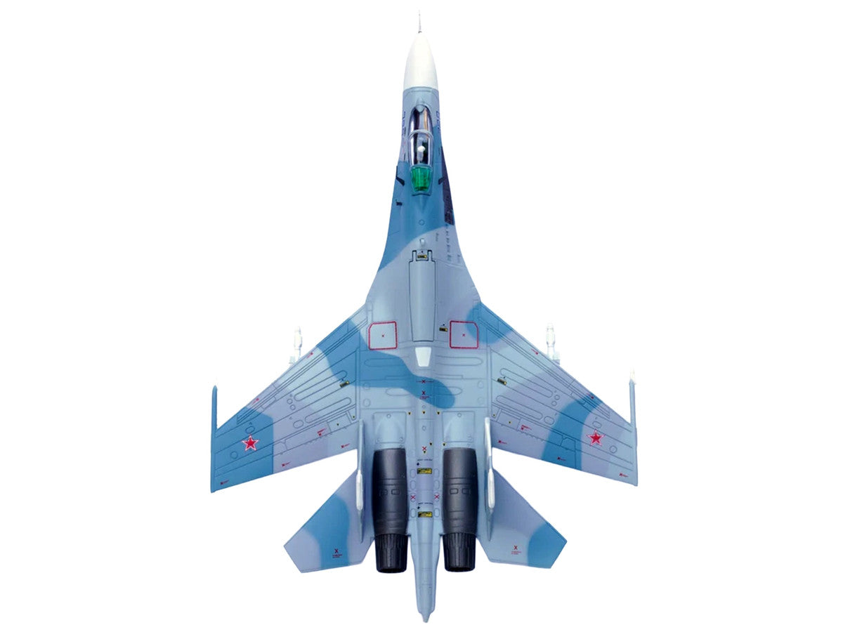 Sukhoi Su-27 Flanker-B Aircraft "Blue 388 Paris Air Show" (1989) Soviet Air Force 1/100 Diecast Model Airplane by Legion-2