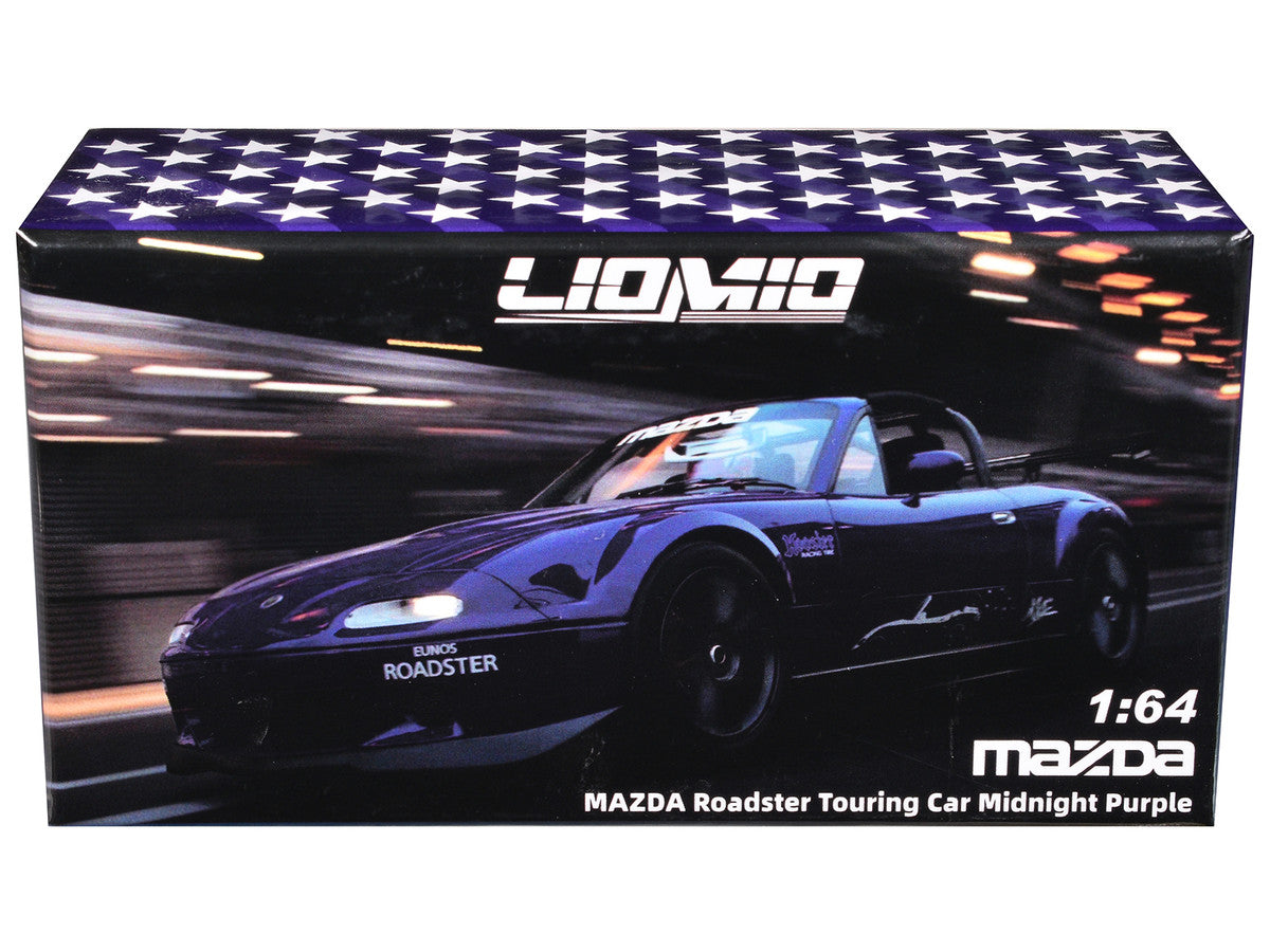 Mazda Roadster Touring Car RHD (Right Hand Drive) Midnight Purple Metallic "Hobby Expo China 2026 Event Edition" 1/64 Diecast Model Car by Liomio-0