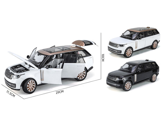 2022 Land Rover Range Rover SV Black Metallic with Moonroof 1/18 Diecast Model Car by Heimanba-0