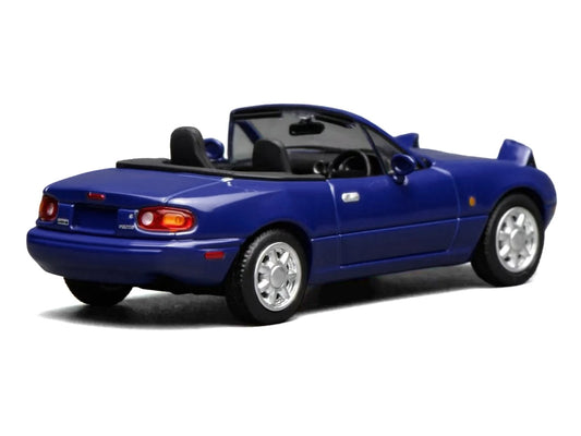 Mazda MX-5 Miata Convertible Laguna Blue 1/64 Diecast Model Car by MotorHelix-0