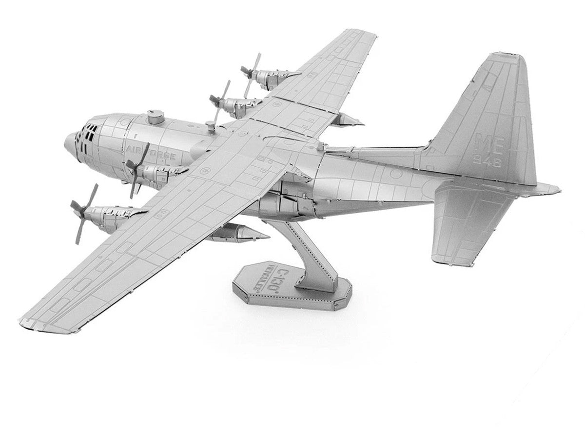 Model Kit Lockheed C-130 Hercules Transport Aircraft "United States Air Force" (Moderate Difficulty) Steel Model by Metal Earth-2