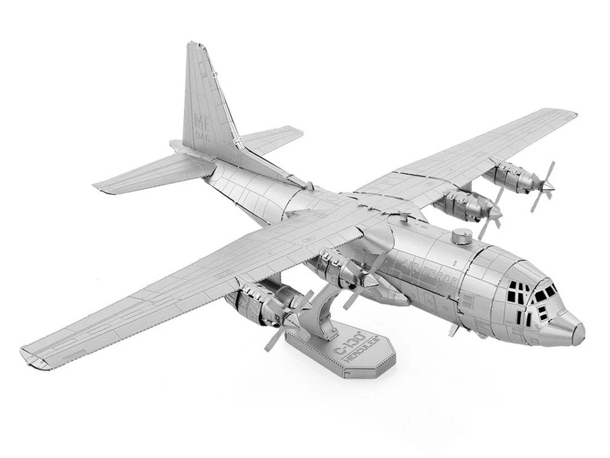 Model Kit Lockheed C-130 Hercules Transport Aircraft "United States Air Force" (Moderate Difficulty) Steel Model by Metal Earth-1