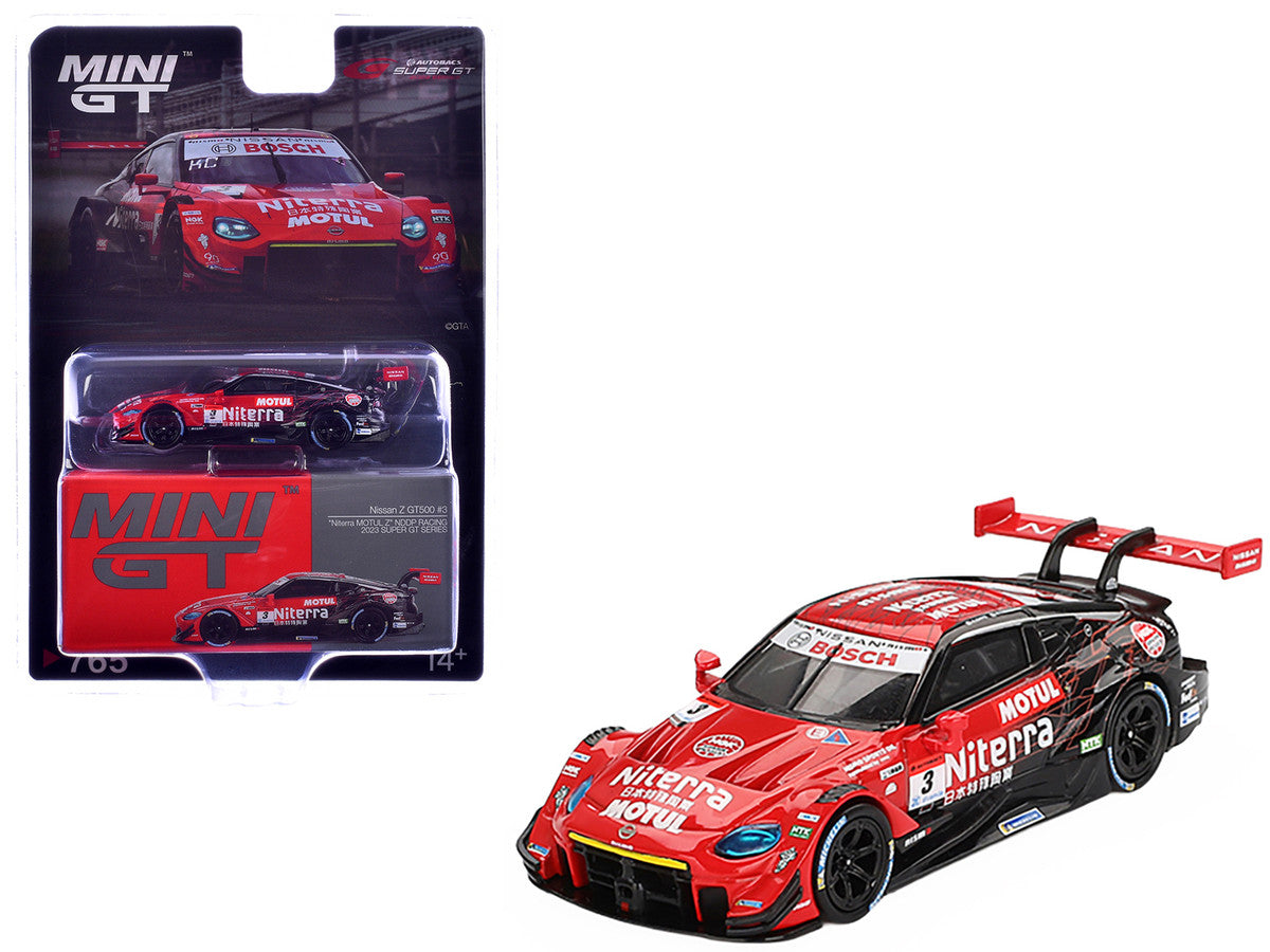 Nissan Z GT500 #3 Katsumasa Chiyo - Mitsunori Takaboshi "Niterra MOTUL Z - NDDP Racing" "Super GT Series" (2023) Limited Edition 1/64 Diecast Model Car by Mini GT-2