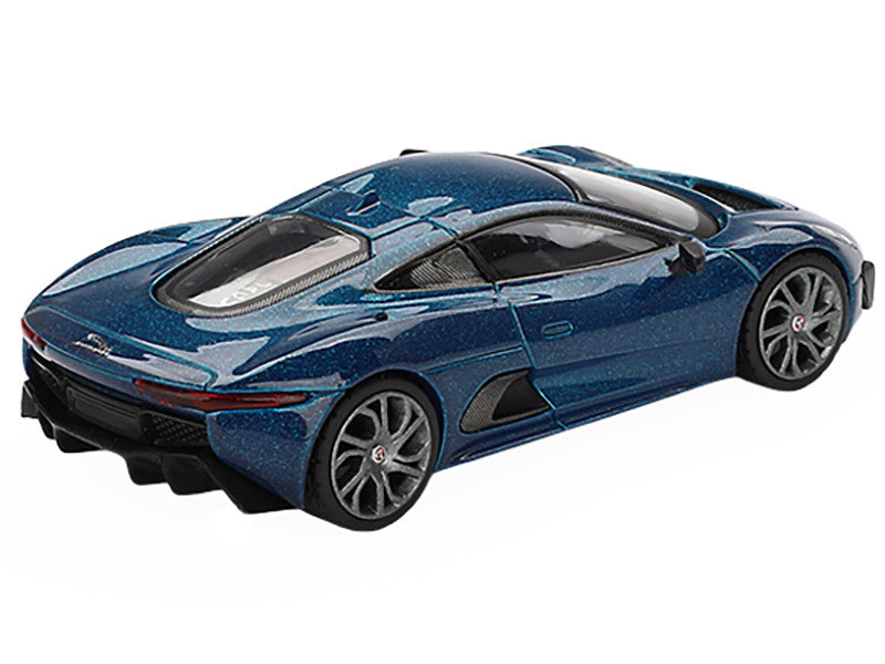 Jaguar C-X75 Blue Metallic Limited Edition 1/64 Diecast Model Car by Mini GT-1