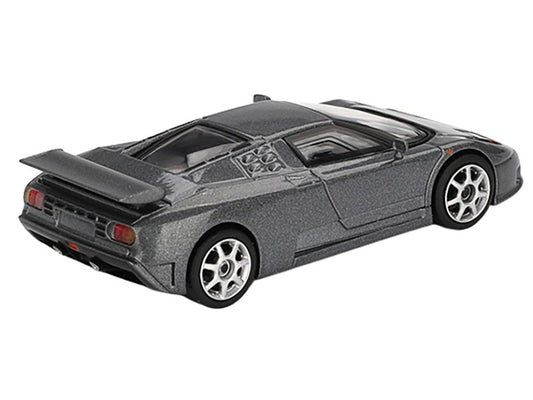 Bugatti EB110 Super Sport Grigio Scuro Dark Gray Metallic Limited Edition 1/64 Diecast Model Car by Mini GT-0