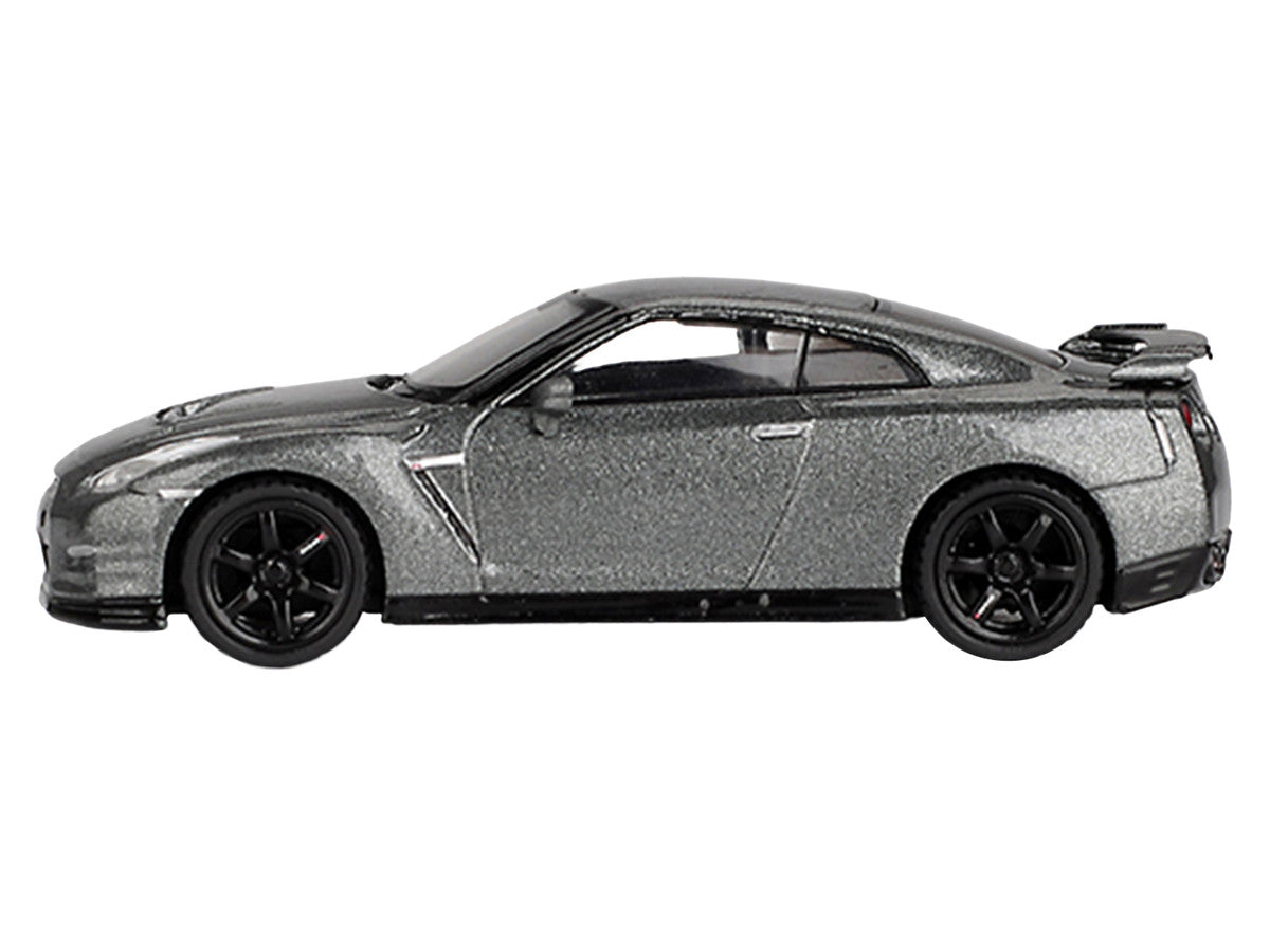 Nissan GT-R Nismo R35 CRS Version RHD (Right Hand Drive) Dark Metal Gray Metallic Limited Edition 1/64 Diecast Model Car by Mini GT-2