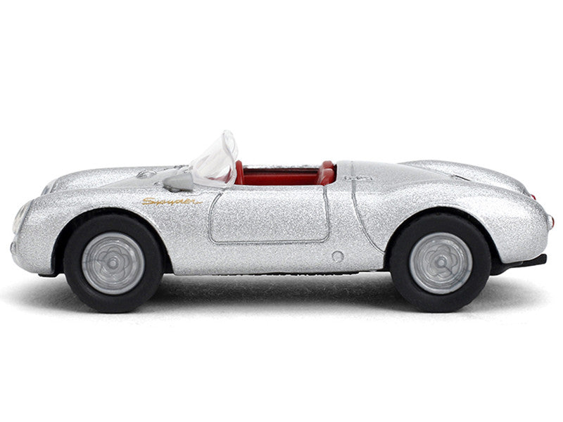1955 Porsche 550 Spyder Silver Metallic with Red Interior "Collection" Series 1/64 Diecast Model Car by Majorette-3