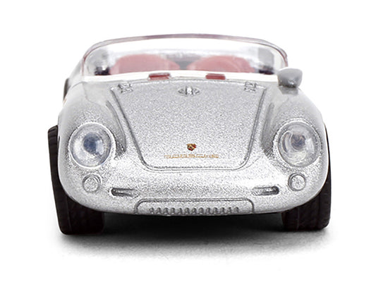 1955 Porsche 550 Spyder Silver Metallic with Red Interior "Collection" Series 1/64 Diecast Model Car by Majorette-0