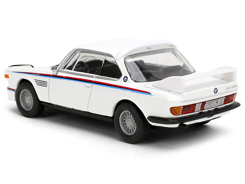 1975 BMW 3.0 CSL White with Red and Blue Stripes "Collection" Series 1/64 Diecast Model Car by Majorette-1
