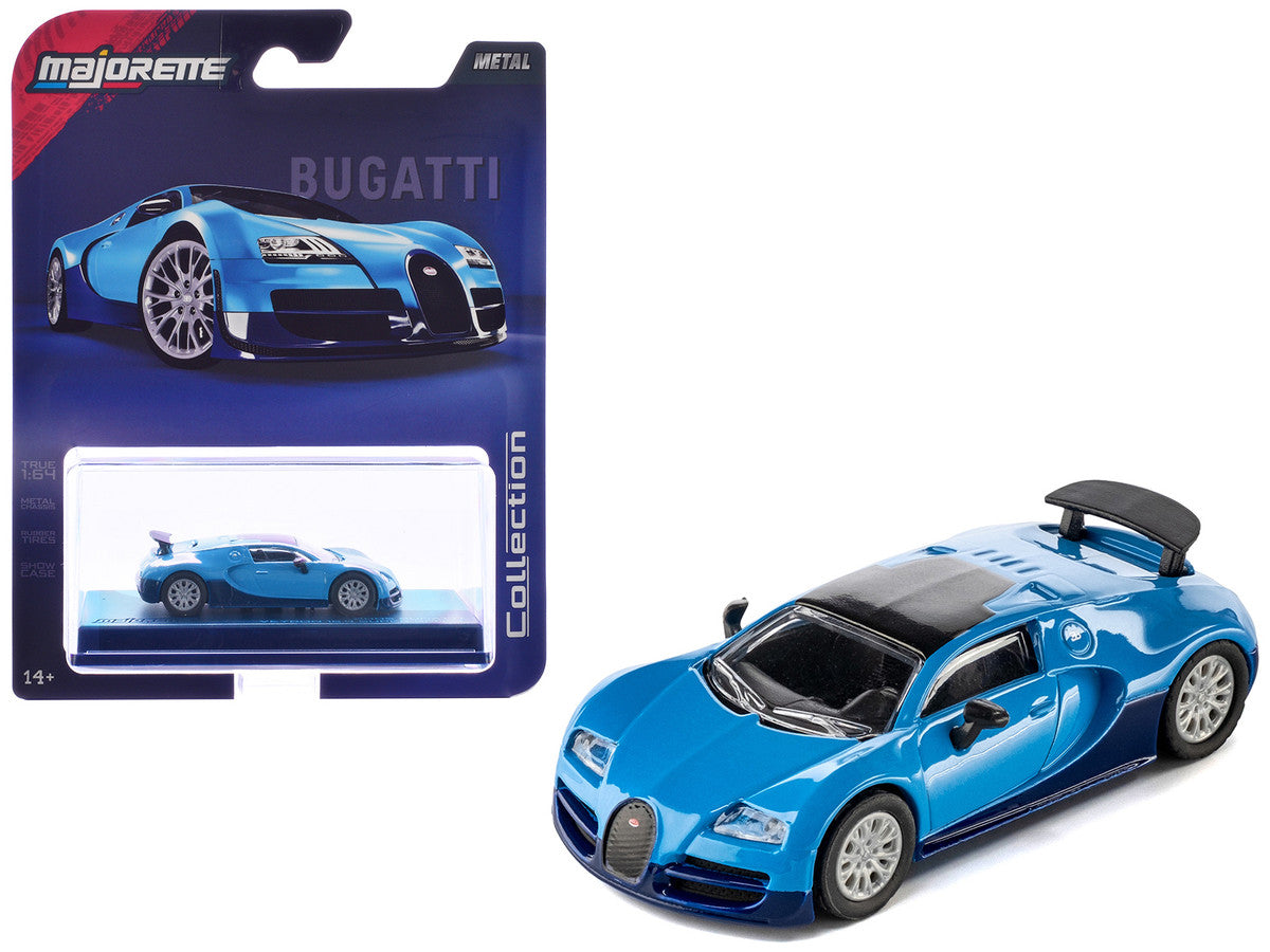 2005 Bugatti Veyron 16.4 Super Sport Blue "Collection" Series 1/64 Diecast Model Car by Majorette-4
