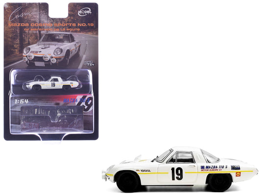 Mazda 110 S Cosmo Sports RHD (Right Hand Drive) #19 "Marathon de la Route" (1968) 1/64 Diecast Model Car by Model Model-0