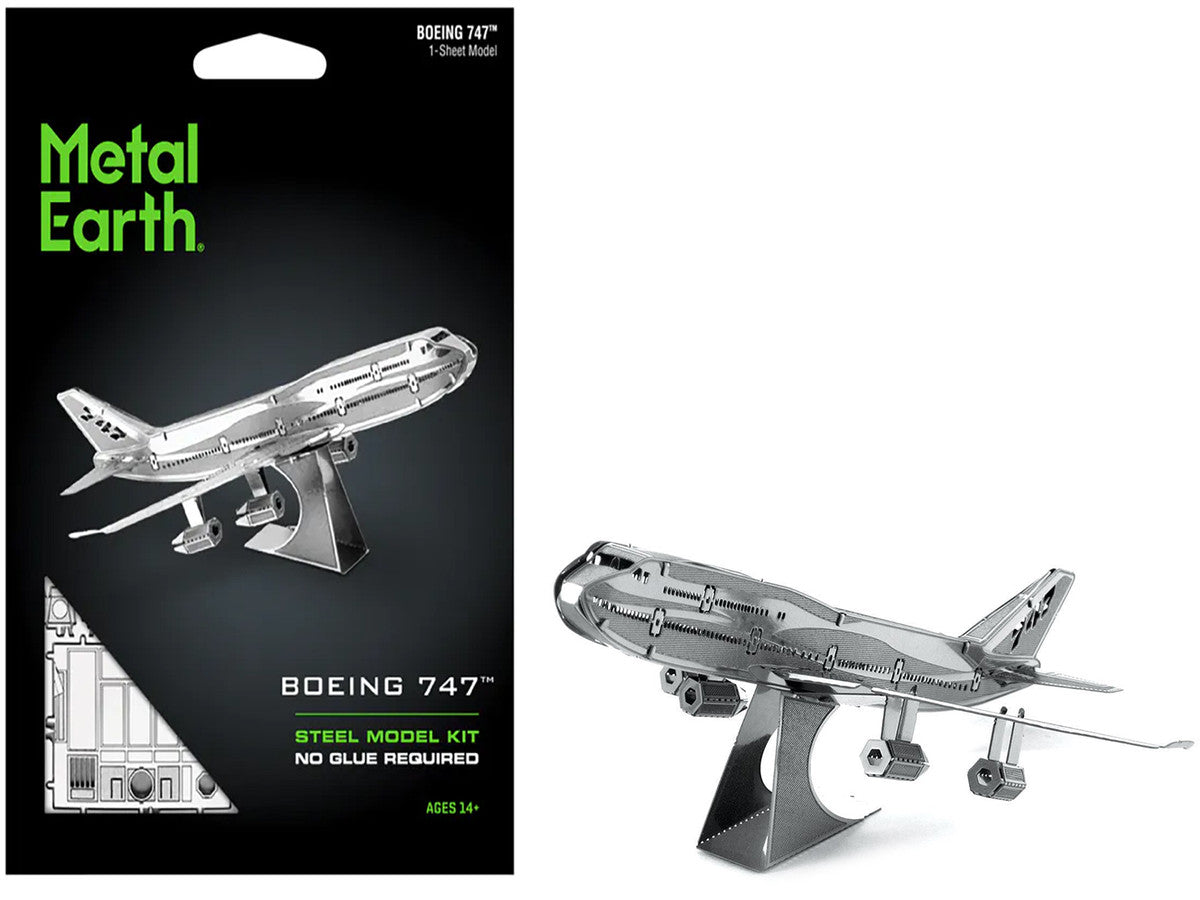 Model Kit Boeing 747 Commercial Aircraft (Easy Difficulty) Steel Model by Metal Earth-4
