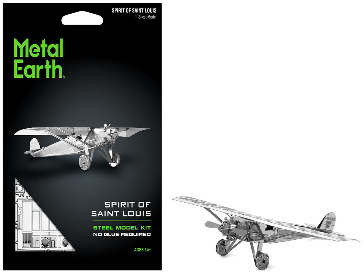 Model Kit Spirit Of Saint Louis Monoplane Aircraft (Moderate Difficulty) Steel Model by Metal Earth-3