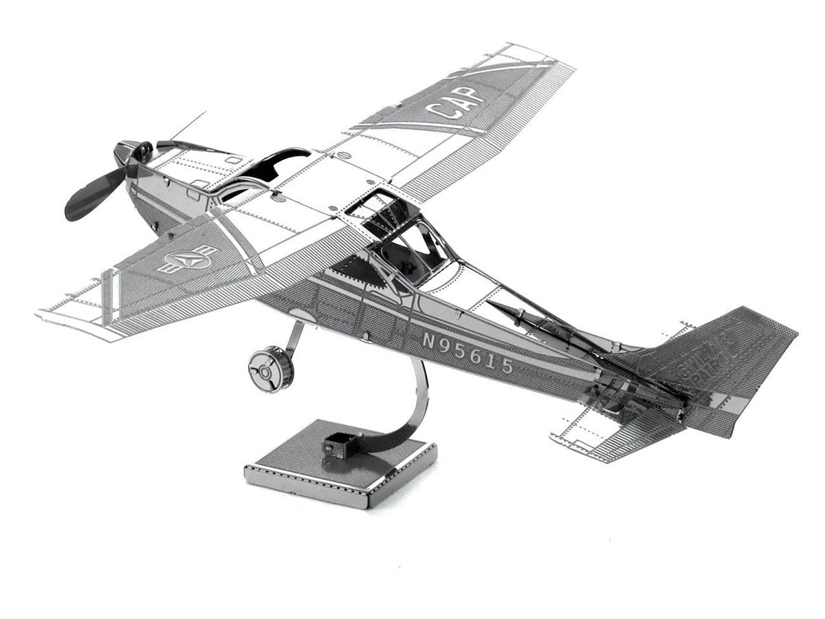 Model Kit Cessna 172 Skyhawk Aircraft (Moderate Difficulty) Steel Model by Metal Earth-3
