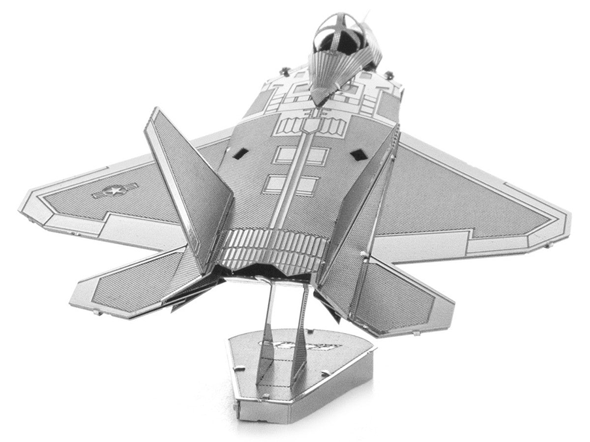 Model Kit Lockheed Martin F-22 Raptor Stealth Aircraft (Moderate Difficulty) Steel Model by Metal Earth-2
