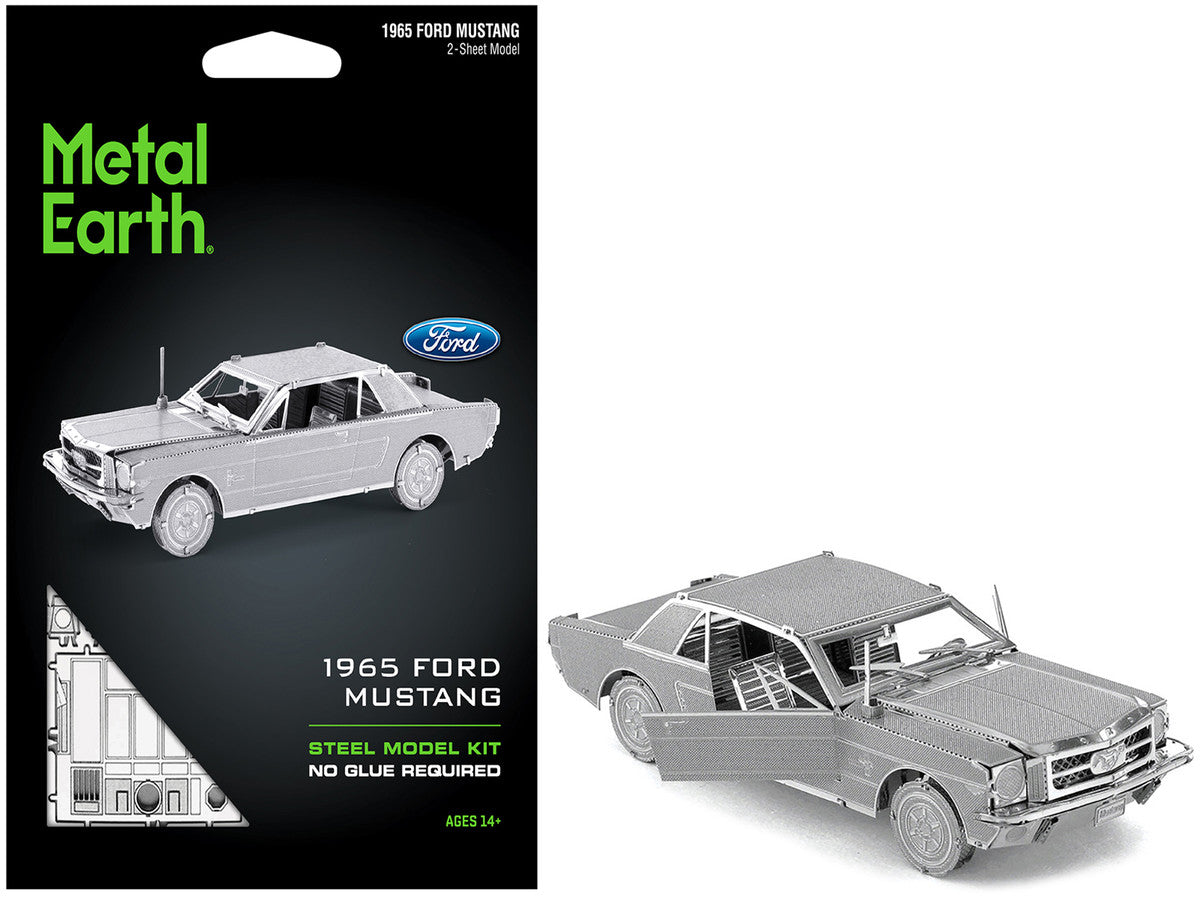 Model Kit 1965 Ford Mustang Metal (Moderate Difficulty) Steel Model by Metal Earth-4