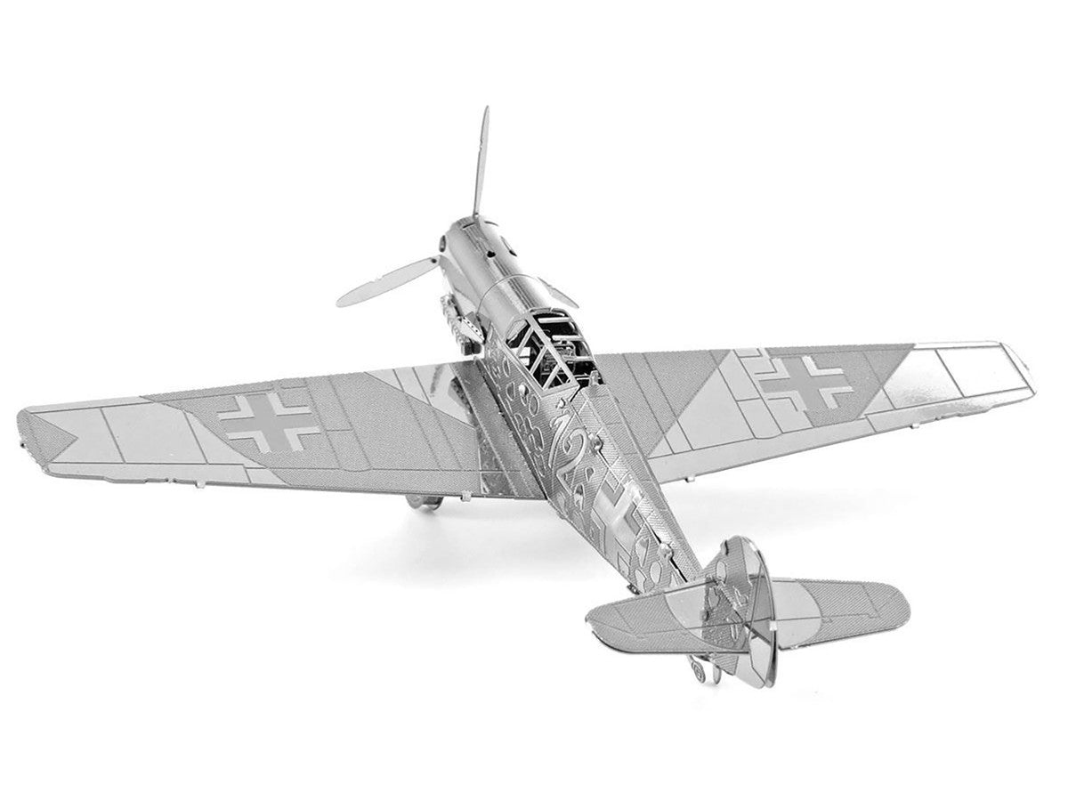 Model Kit Messerschmitt BF-109 Fighter Aircraft "German Luftwaffe" (Moderate Difficulty) Steel Model by Metal Earth-2