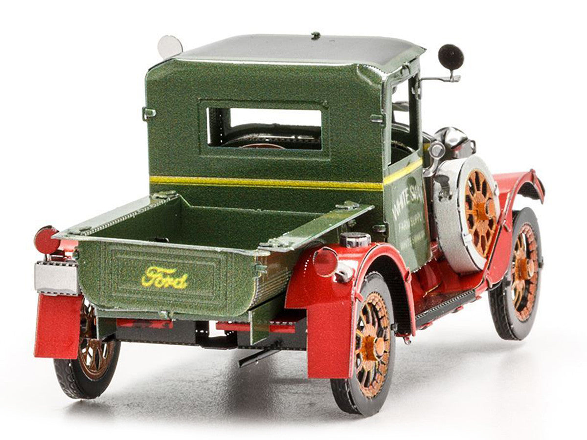 Model Kit 1931 Ford Model A Pickup Truck Green (Moderate Difficulty) Steel Model by Metal Earth-2