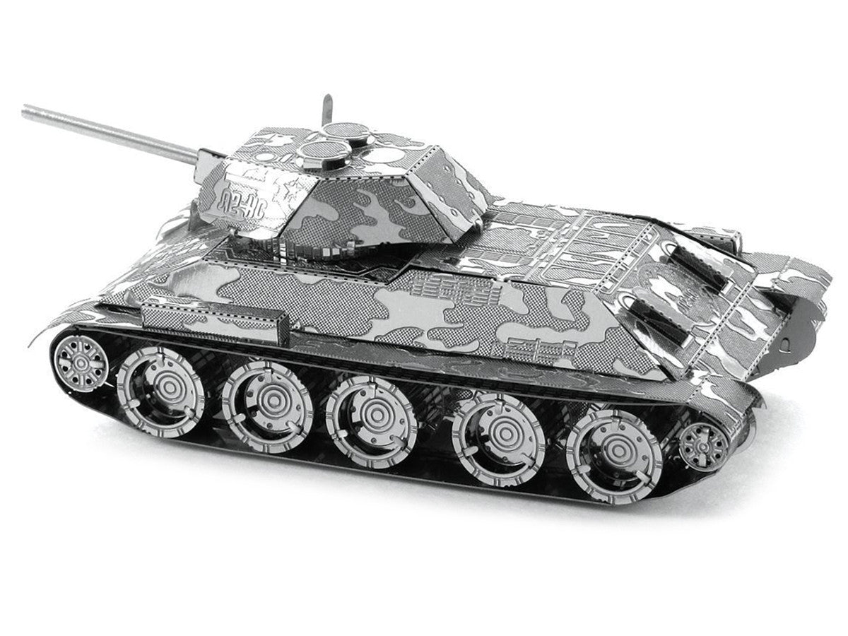 Model Kit Soviet T-34 Tank (Moderate Difficulty) Steel Model by Metal Earth-1