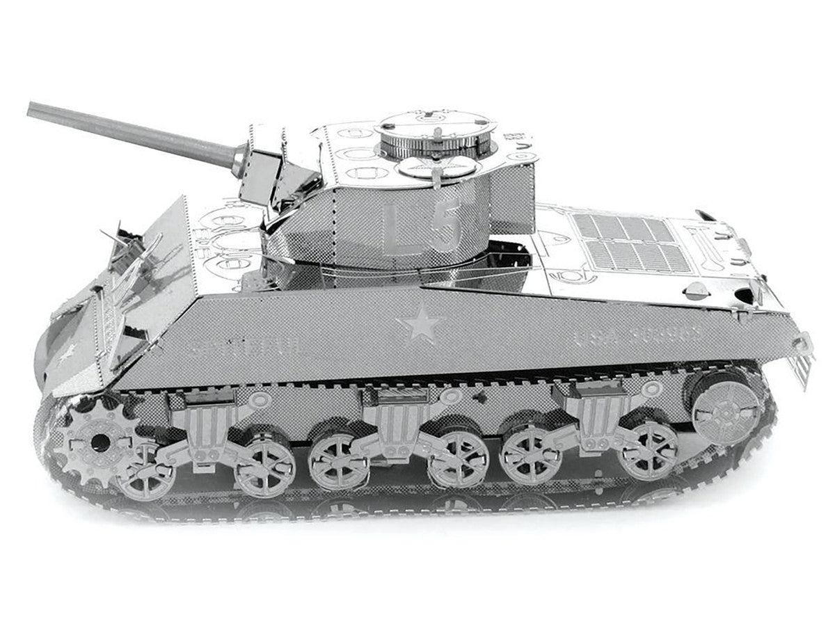 Model Kit American Sherman Tank (Moderate Difficulty) Steel Model by Metal Earth-3