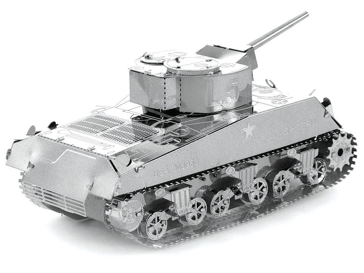 Model Kit American Sherman Tank (Moderate Difficulty) Steel Model by Metal Earth-2