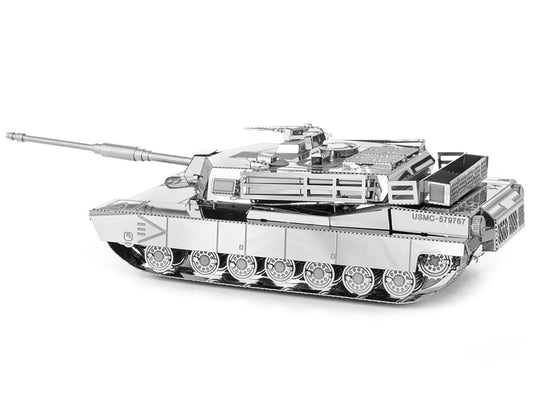 Model Kit American M1 Abrams Tank (Moderate Difficulty) Steel Model by Metal Earth-0