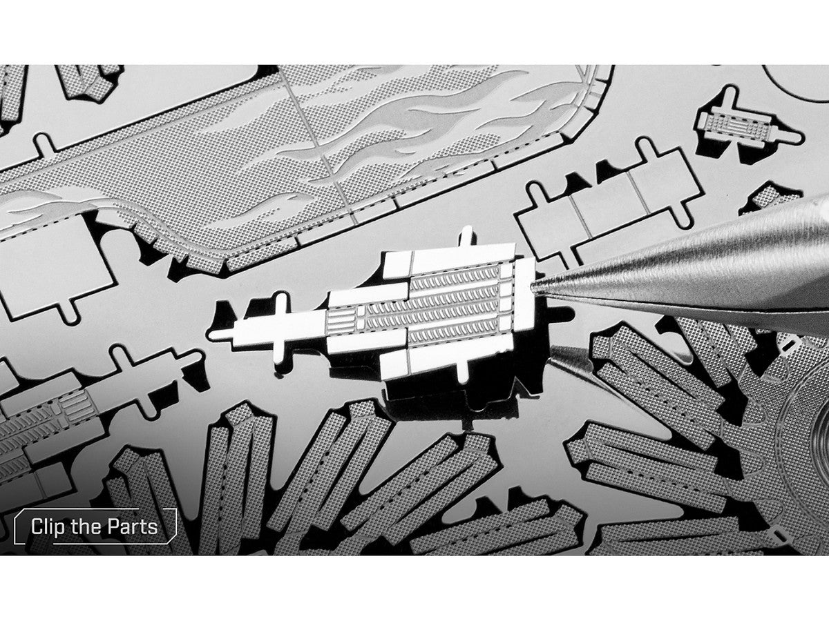 Model Kit Monster Truck with Flame Graphics (Moderate Difficulty) Steel Model by Metal Earth-2
