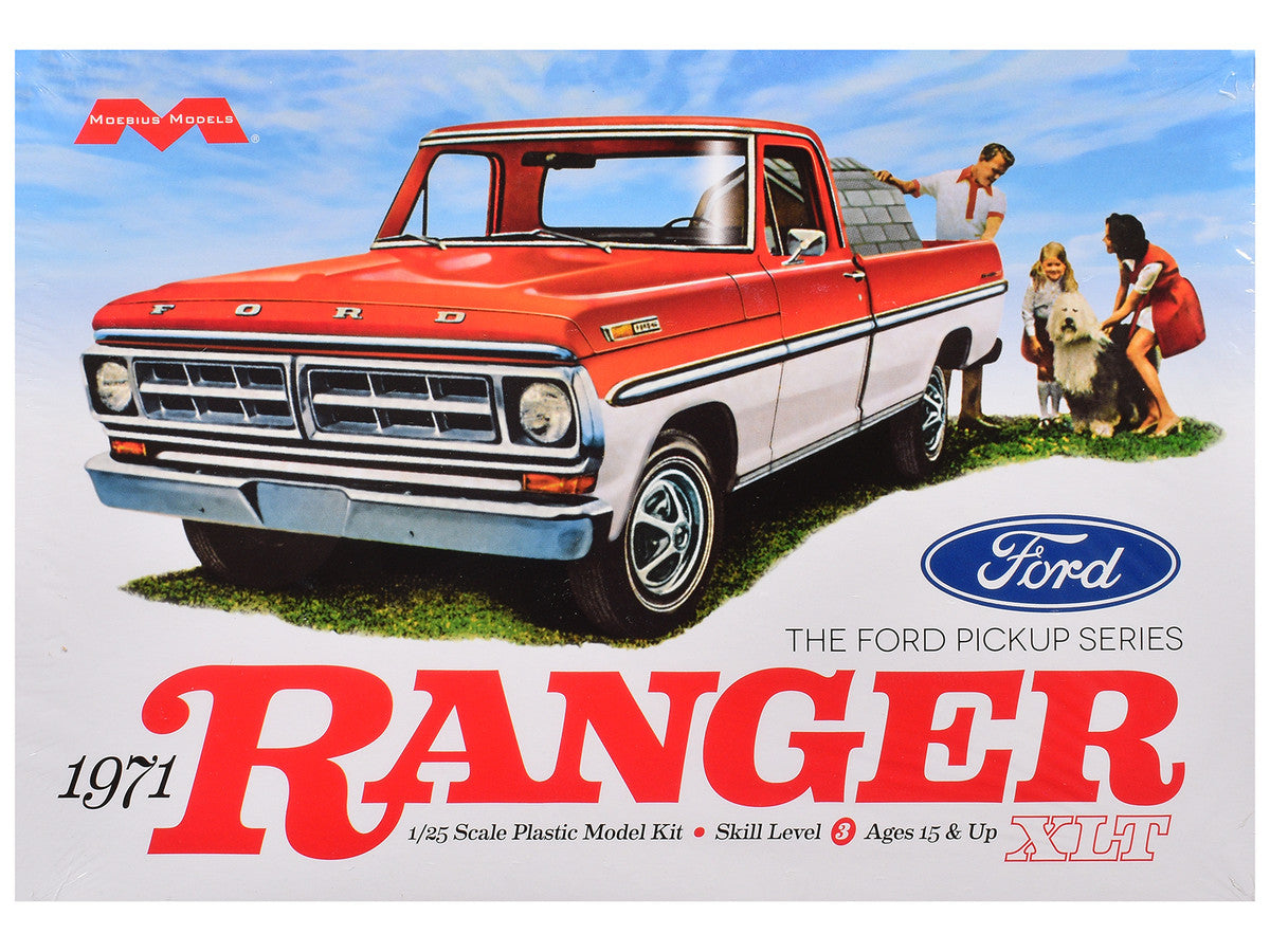 Skill 3 Model Kit 1971 Ford Ranger XLT Pickup Truck 1/25 Scale Model by Moebius-0
