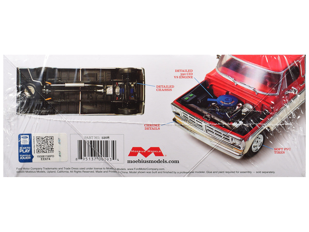 Skill 3 Model Kit 1971 Ford Ranger XLT Pickup Truck 1/25 Scale Model by Moebius-3