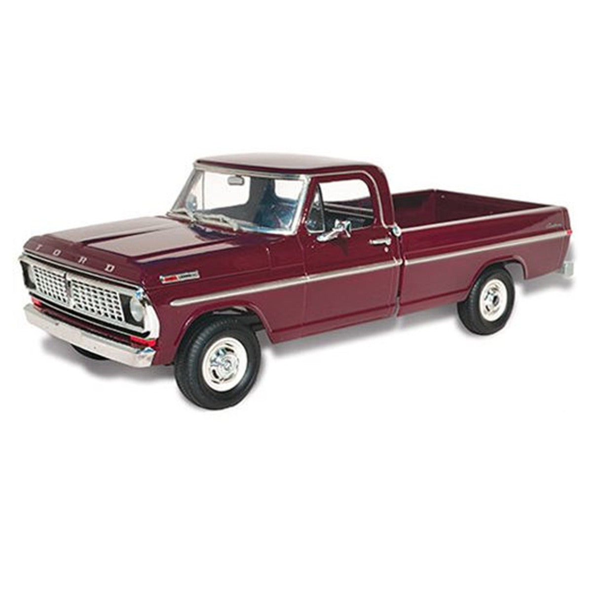 Skill 3 Model Kit 1970 Ford F-100 Custom Cab 4x4 Pickup Truck 1/25 Scale Model by Moebius-1