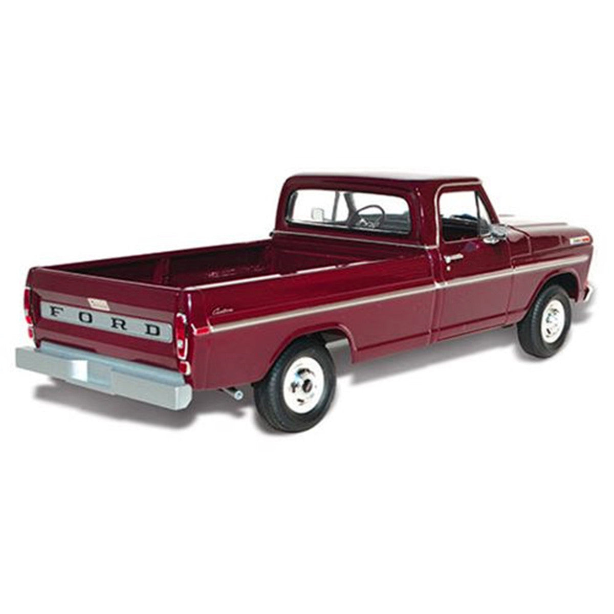 Skill 3 Model Kit 1970 Ford F-100 Custom Cab 4x4 Pickup Truck 1/25 Scale Model by Moebius-3