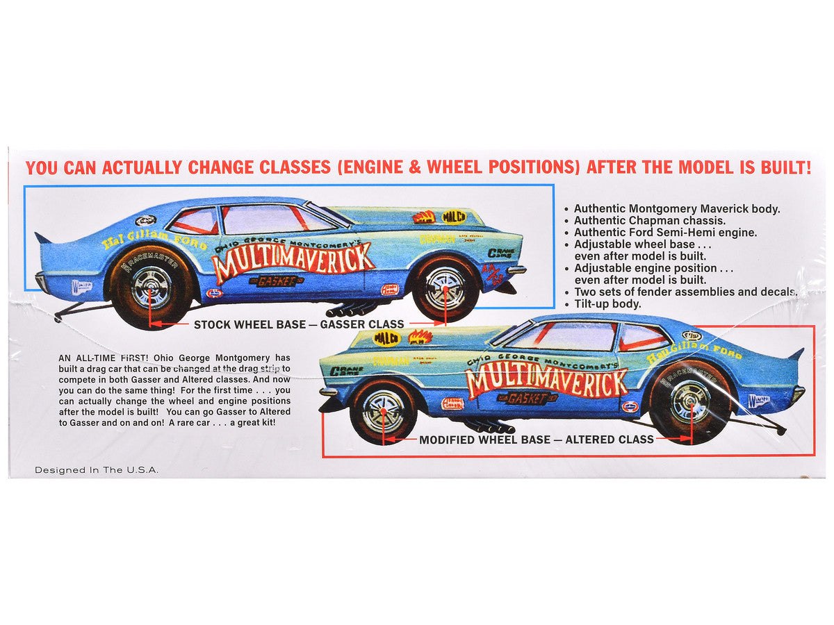 Skill 2 Model Kit "Ohio" George Montgomery's Multi Maverick Funny Car 1/25 Scale Model by MPC-1