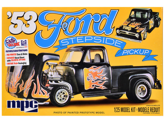 Skill 2 Model Kit 1953 Ford Stepside Pickup Truck 1/25 Scale Model by MPC-0