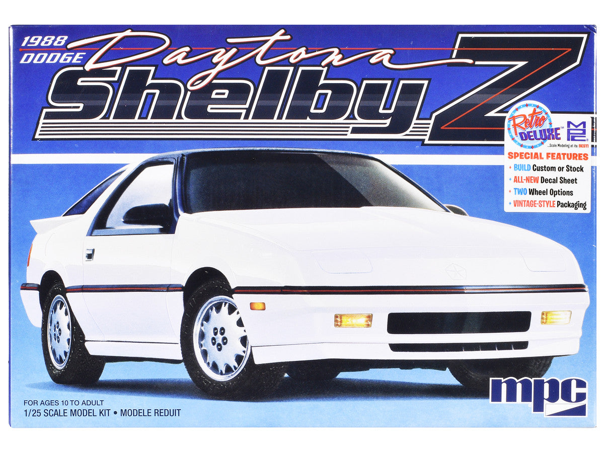 Skill 2 Model Kit 1988 Dodge Shelby Daytona Z 2-in-1 Kit 1/25 Scale Model by MPC-0