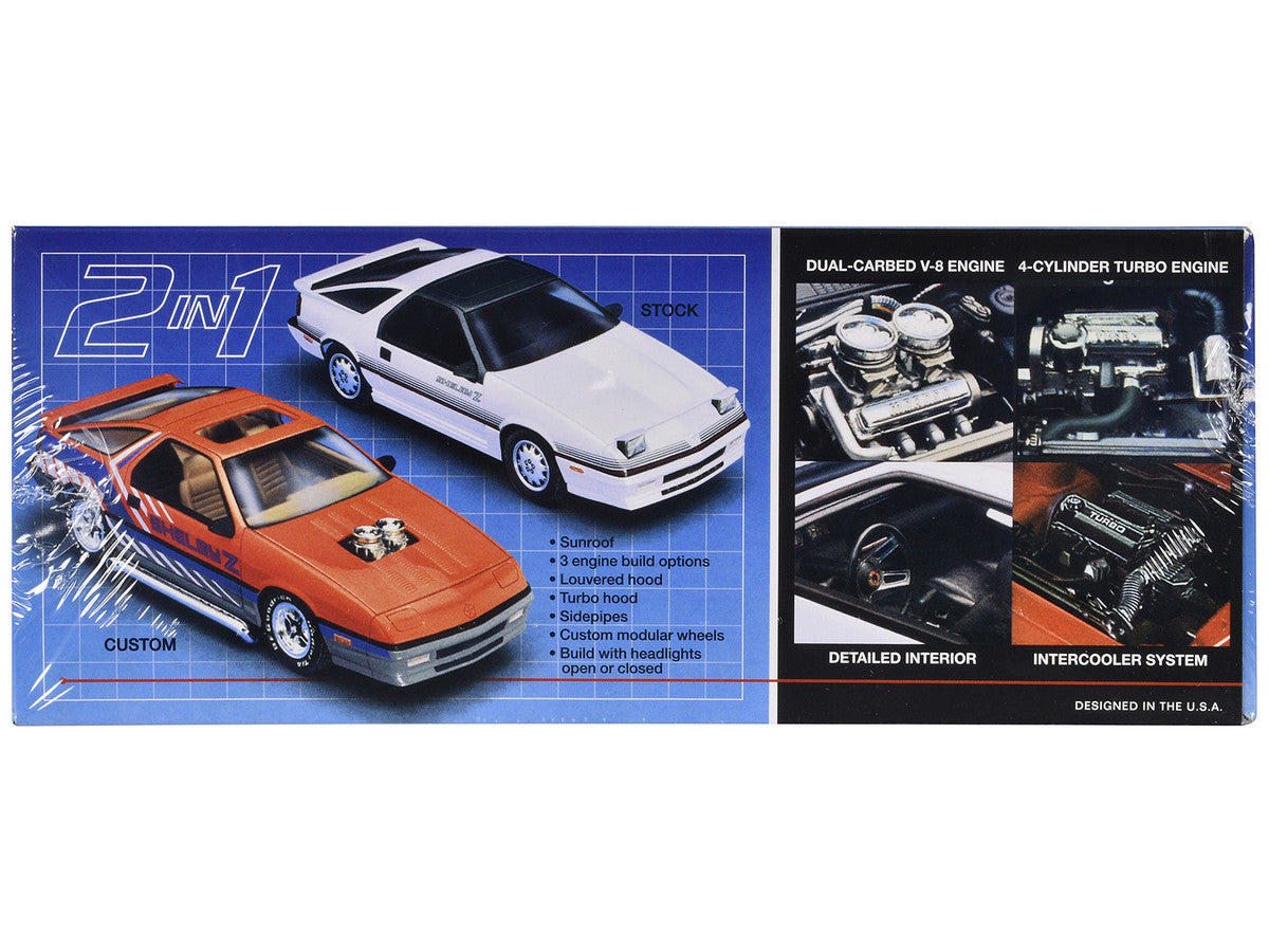 Skill 2 Model Kit 1988 Dodge Shelby Daytona Z 2-in-1 Kit 1/25 Scale Model by MPC-1
