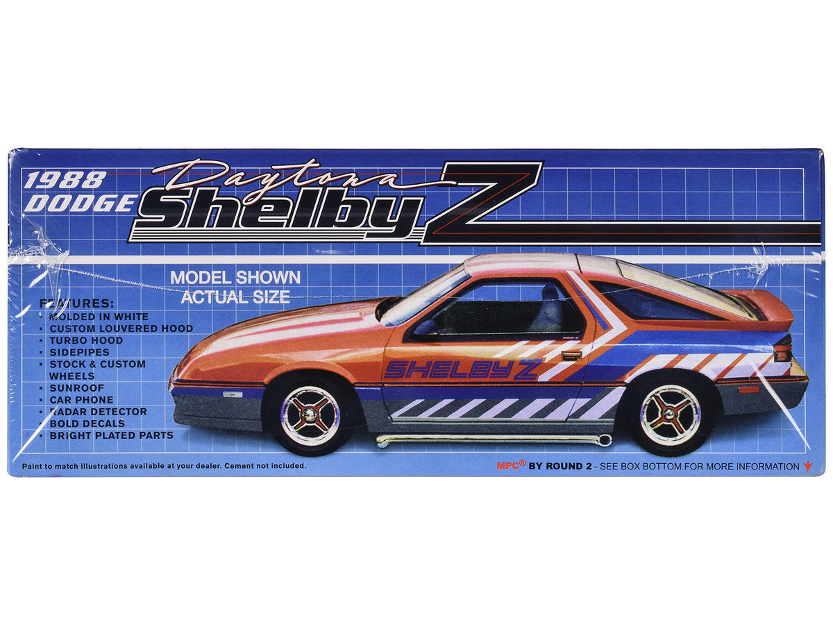 Skill 2 Model Kit 1988 Dodge Shelby Daytona Z 2-in-1 Kit 1/25 Scale Model by MPC-2
