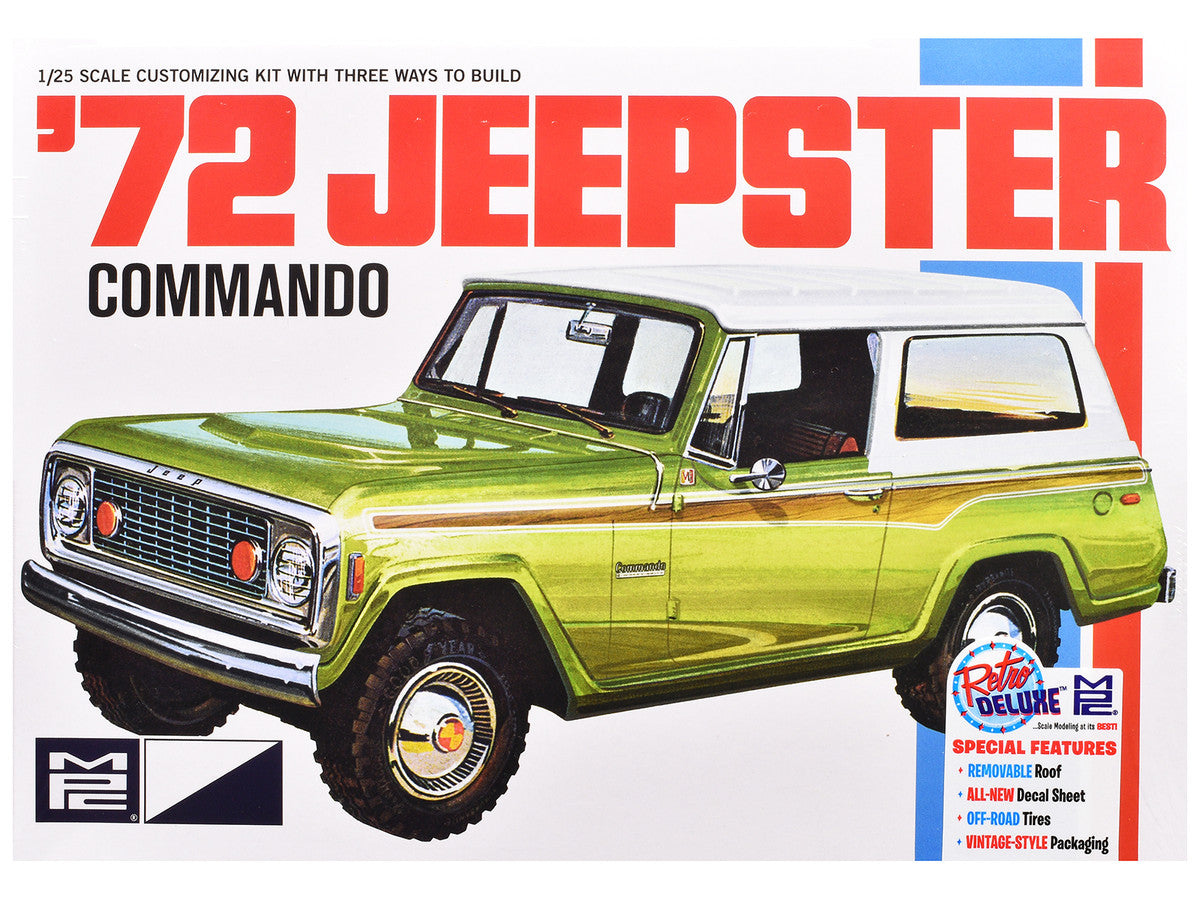 Skill 2 Model Kit 1972 Jeep Jeepster Commando 1/25 Scale Model by MPC-3