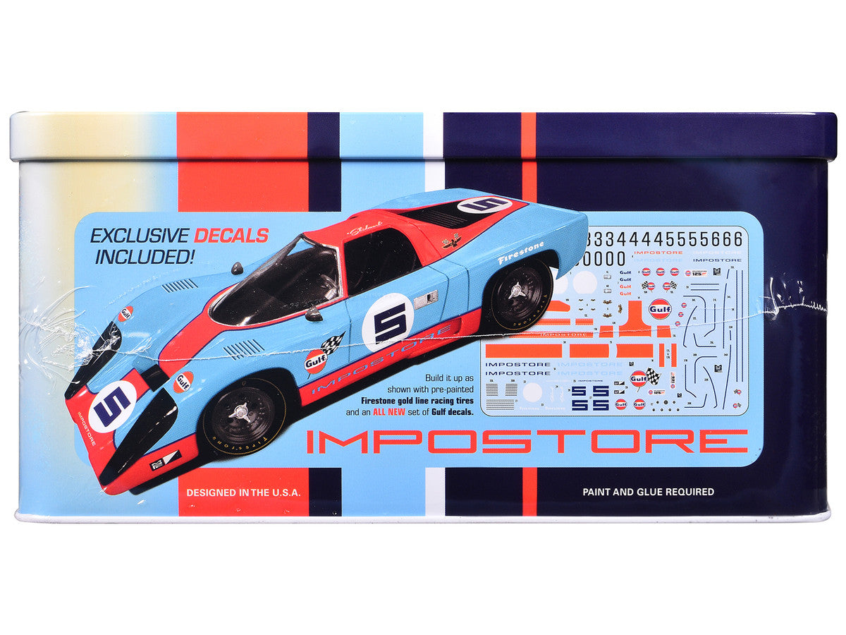 Skill 2 Model Kit Gulf Racing Impostore with Collector Tin 1/25 Plastic Model by MPC-1