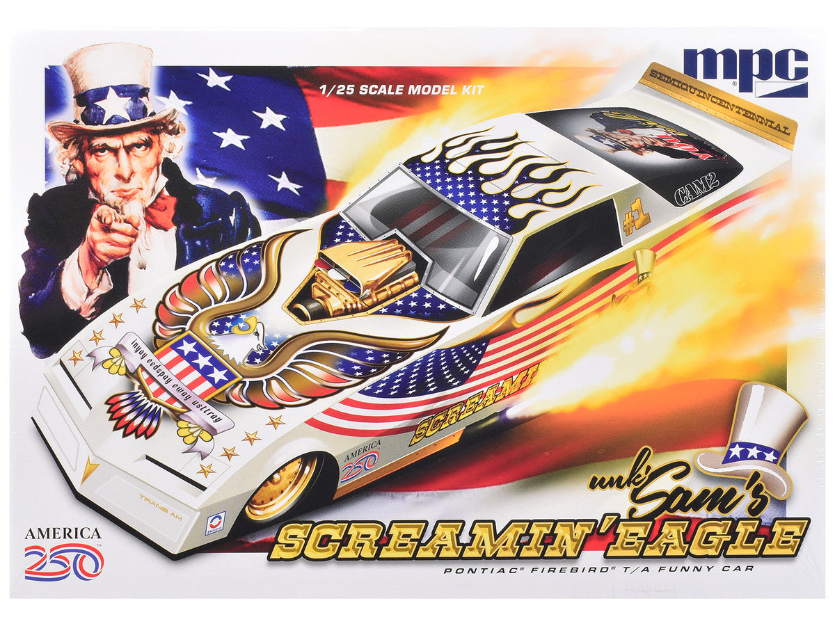Skill 2 Model Kit Pontiac Firebird Funny Car "Unk' Sam's Screaming Eagle" 1/25 Scale Model by MPC-3