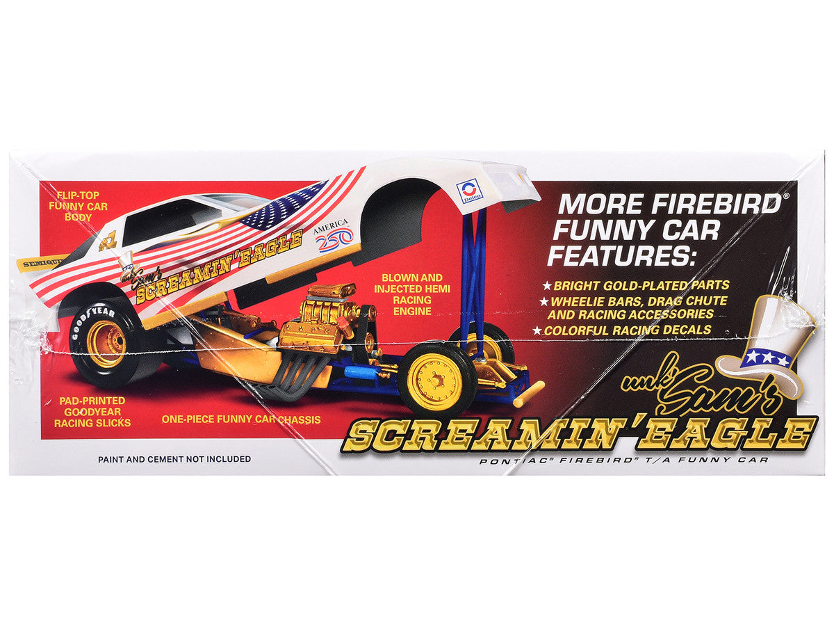 Skill 2 Model Kit Pontiac Firebird Funny Car "Unk' Sam's Screaming Eagle" 1/25 Scale Model by MPC-1