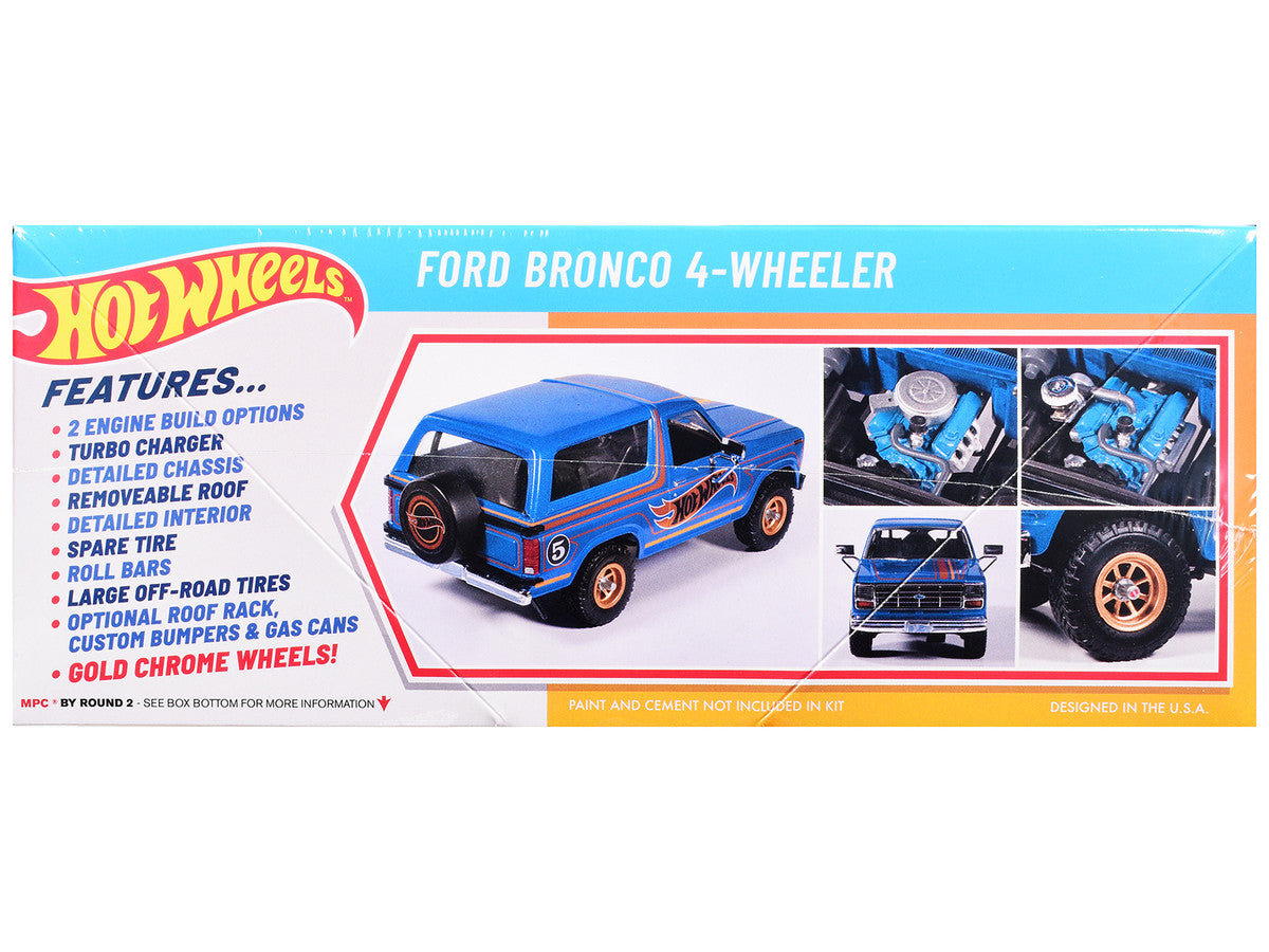 Skill 2 Model Kit Ford Bronco 4-Wheeler "Hot Wheels" 1/25 Plastic Model by MPC-1