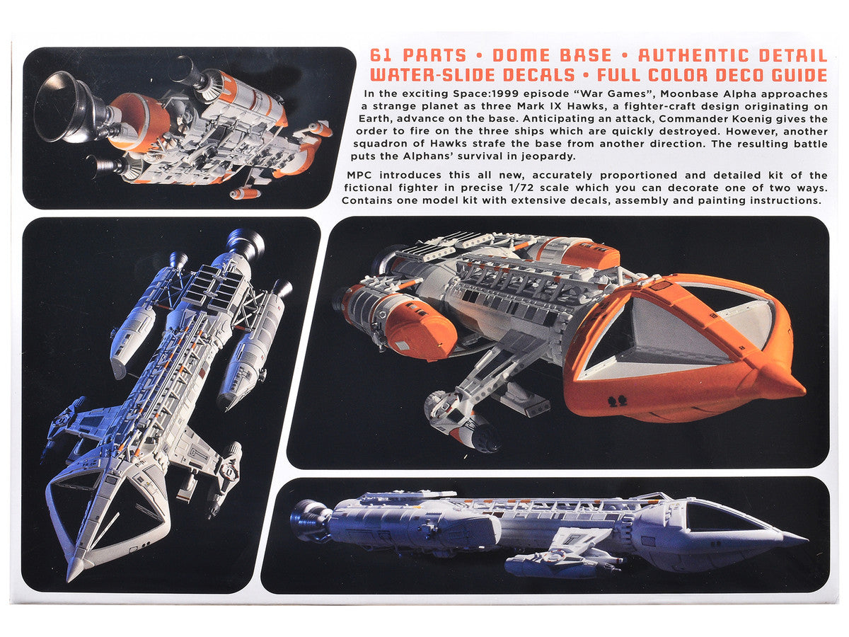 Skill 2 Model Kit Hawk Mark IX Spacecraft "Space: 1999" (1975-1977) TV Series 1/72 Scale Model by MPC-3