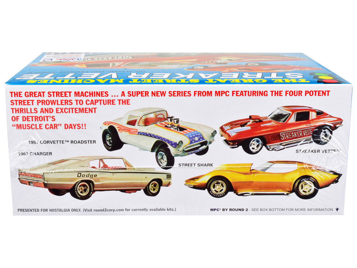 Skill 2 Model Kit 1967 Chevrolet Corvette Stingray "Streaker Vette" "The Great Street Machines" Series 1/25 Scale Model Car by MPC-1