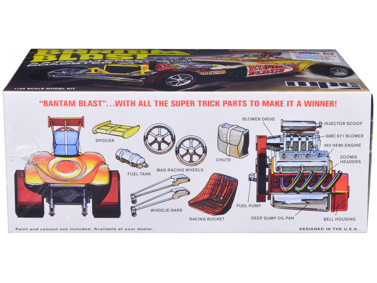 Skill 2 Model Kit "Bantam Blast" AA/FA Altered Roadster/Dragster 1/25 Scale Model by MPC-1