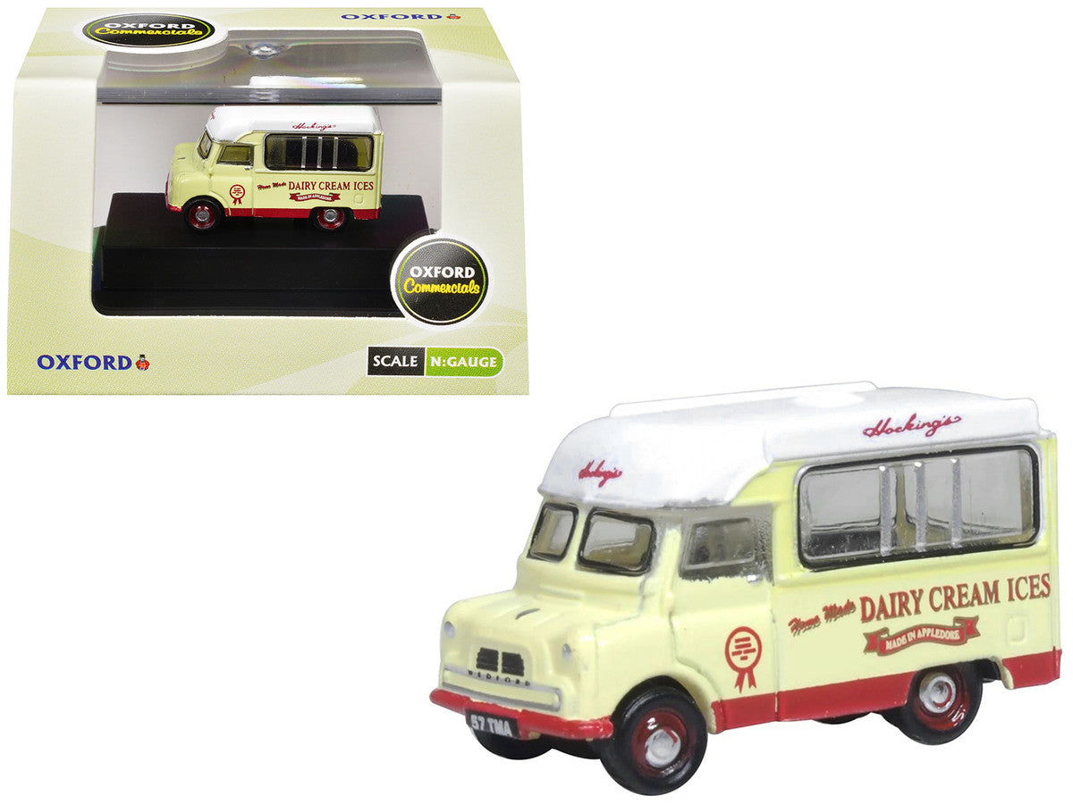 Bedford CA Ice Cream Van "Hockings Dairy Cream Ice" Cream with White Top 1/148 (N) Scale Diecast Model Car by Oxford Diecast-3